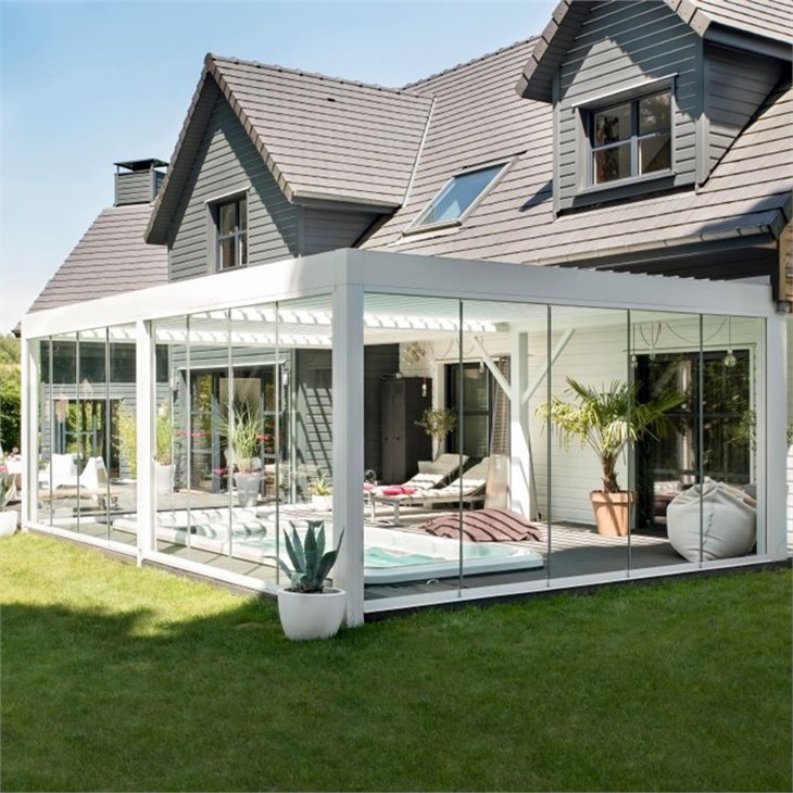 Garden Covered Aluminum Pergola